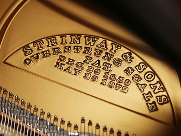 中古スタインウェイ　STEINWAY&SONS（スタインウェイ＆サンズ）O180 1910年・ニューヨーク製　ロゴ