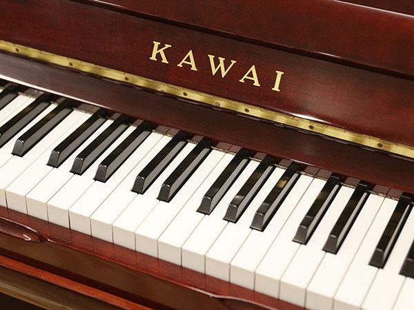 中古ピアノ KAWAI（カワイ）KL64K 猫脚・モール装飾付・ワインレッド調 ...