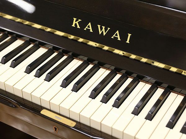 中古ピアノ KAWAI（カワイ）KiX78W 初めての1台としてもお勧め木目・猫 ...