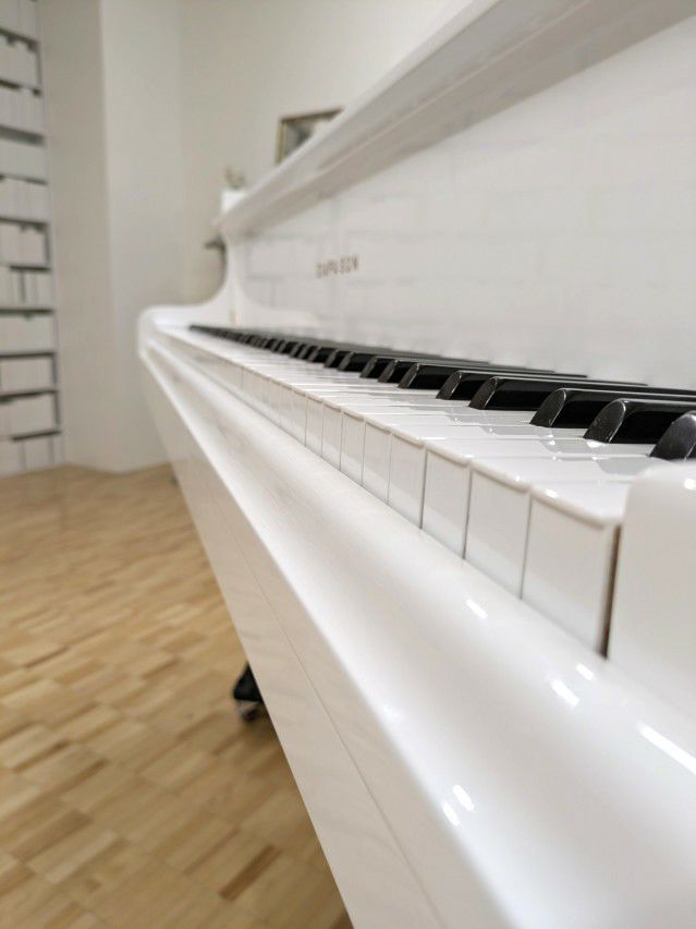 DIAPASON(ディアパソン) 183B 中古グランドピアノ ホワイト再塗装 国産